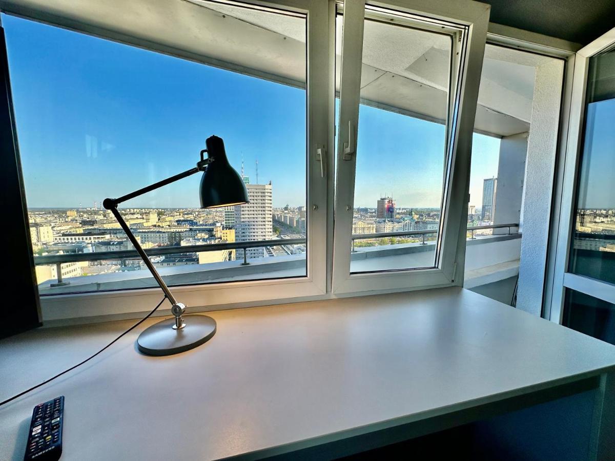 Super Apartament Grey Centrum 2X Metro Fast Wifi 300 Mbs Netflix Appletv Smarttv Spotify Panorama Miasta Βαρσοβία Εξωτερικό φωτογραφία