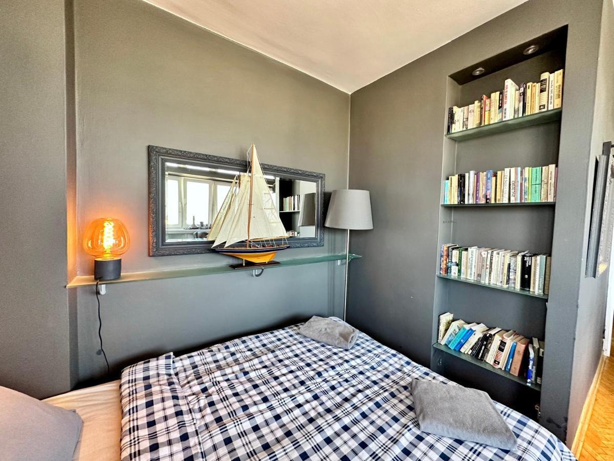 Super Apartament Grey Centrum 2X Metro Fast Wifi 300 Mbs Netflix Appletv Smarttv Spotify Panorama Miasta Βαρσοβία Εξωτερικό φωτογραφία