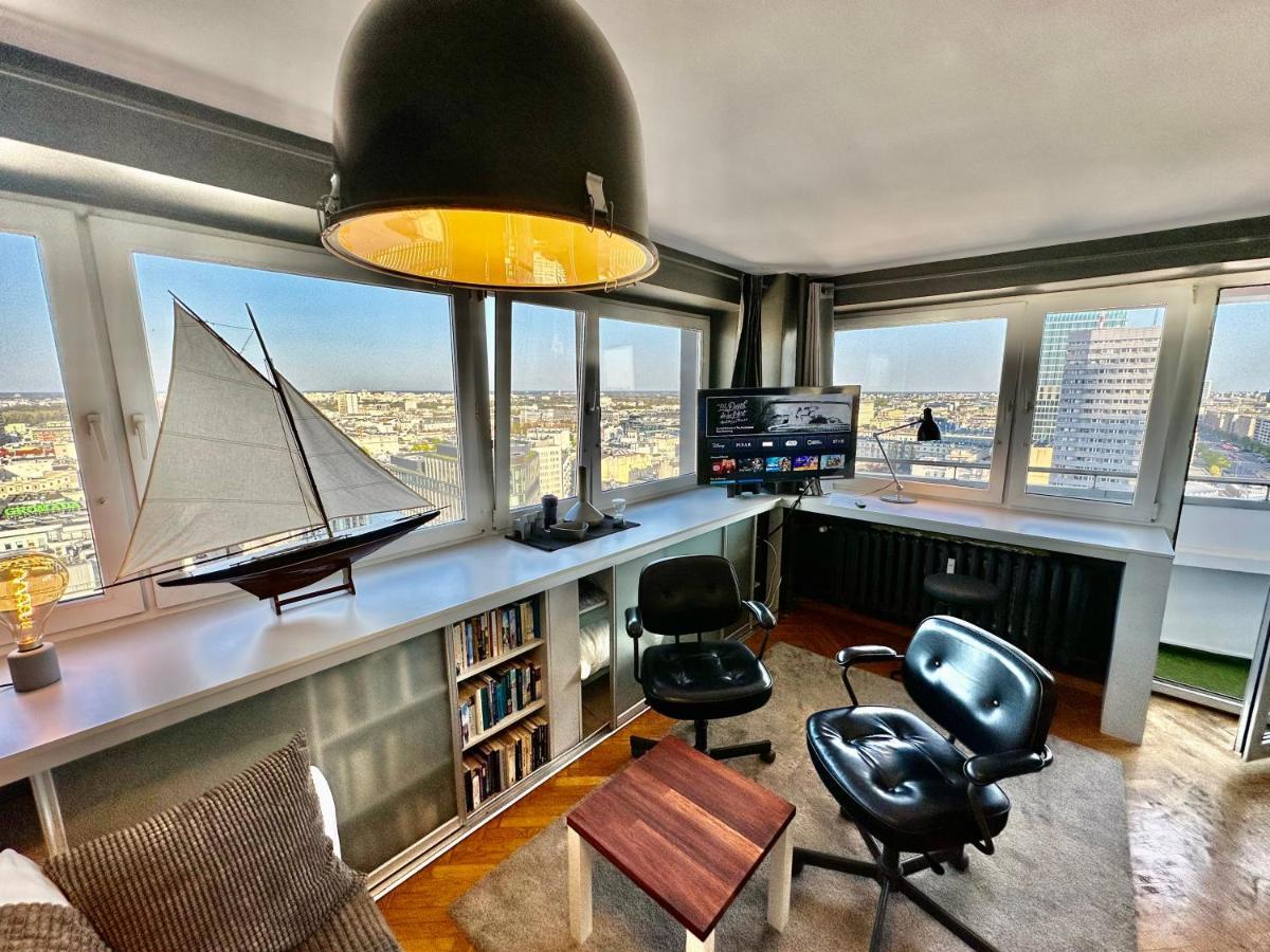 Super Apartament Grey Centrum 2X Metro Fast Wifi 300 Mbs Netflix Appletv Smarttv Spotify Panorama Miasta Βαρσοβία Εξωτερικό φωτογραφία