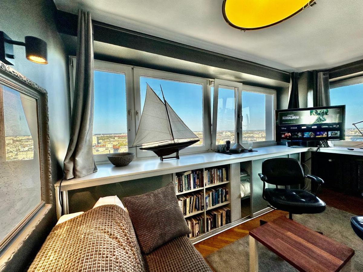Super Apartament Grey Centrum 2X Metro Fast Wifi 300 Mbs Netflix Appletv Smarttv Spotify Panorama Miasta Βαρσοβία Εξωτερικό φωτογραφία