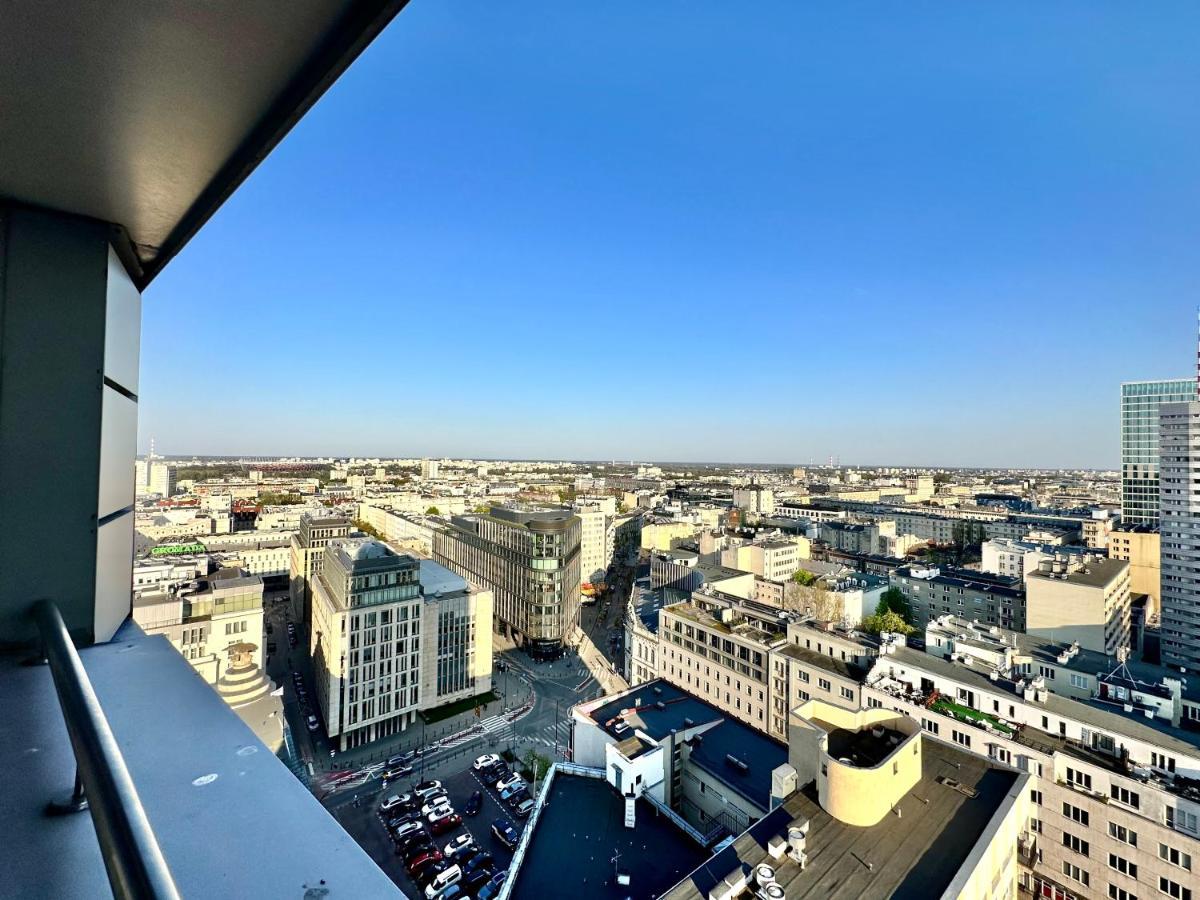 Super Apartament Grey Centrum 2X Metro Fast Wifi 300 Mbs Netflix Appletv Smarttv Spotify Panorama Miasta Βαρσοβία Εξωτερικό φωτογραφία