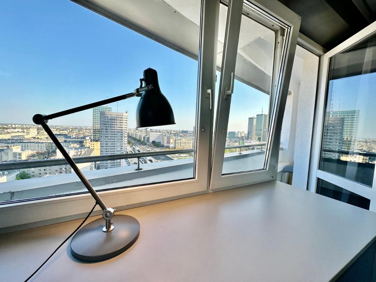 Super Apartament Grey Centrum 2X Metro Fast Wifi 300 Mbs Netflix Appletv Smarttv Spotify Panorama Miasta Βαρσοβία Εξωτερικό φωτογραφία