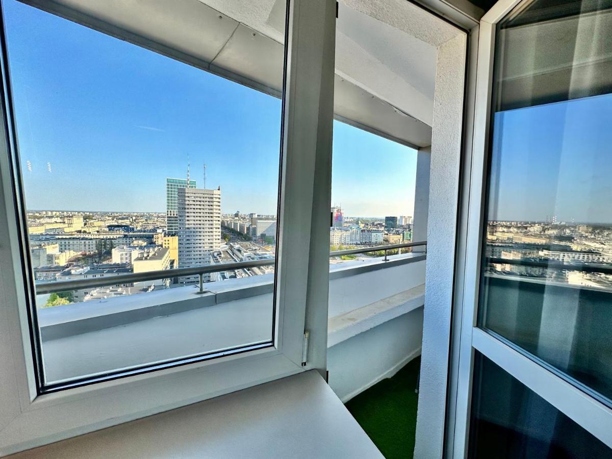 Super Apartament Grey Centrum 2X Metro Fast Wifi 300 Mbs Netflix Appletv Smarttv Spotify Panorama Miasta Βαρσοβία Εξωτερικό φωτογραφία