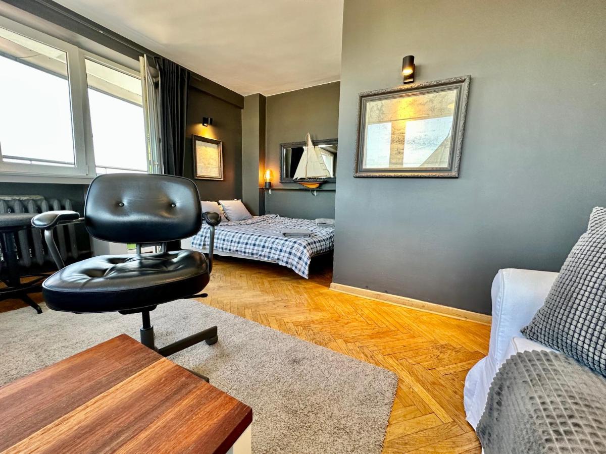 Super Apartament Grey Centrum 2X Metro Fast Wifi 300 Mbs Netflix Appletv Smarttv Spotify Panorama Miasta Βαρσοβία Εξωτερικό φωτογραφία
